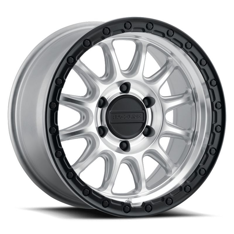 Raceline 960MB Alpha 18x8.5in / 6X135 BP / 35mm Offset / 87.1mm Bore - Machined w/Black Ring