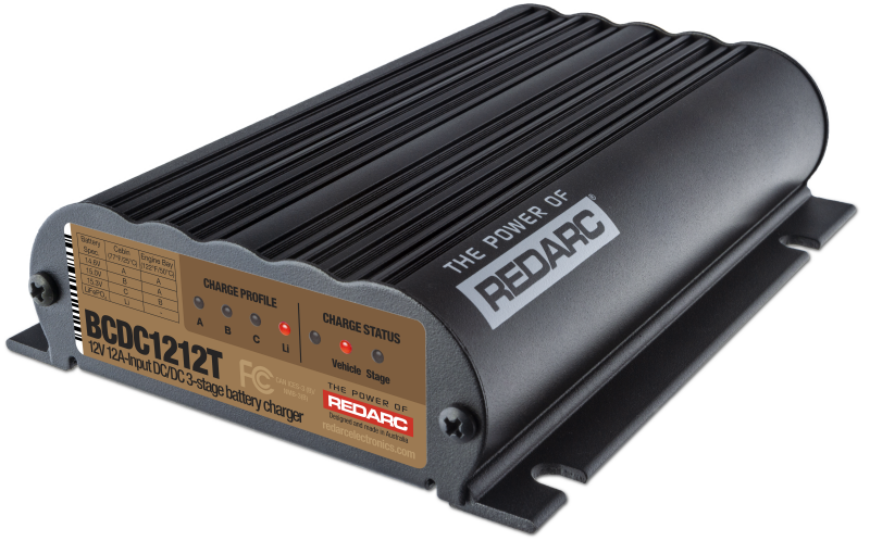 REDARC DC/DC 3-Stage Vehicle to Trailer Battery Charger - 12A