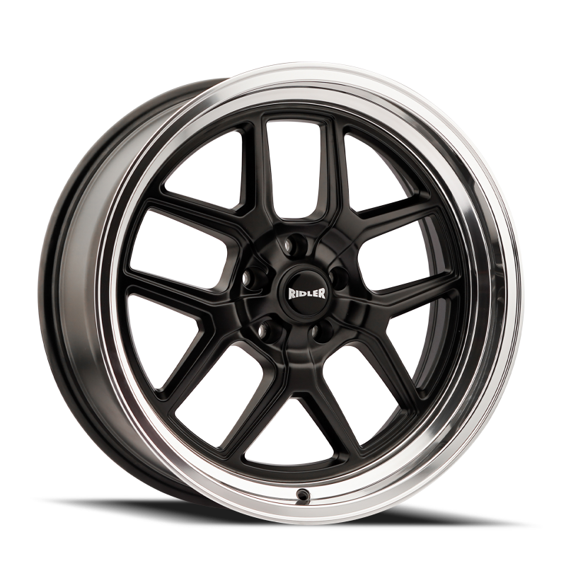 Ridler 610 20x10 / 5x127 BP / 0mm Offset / 83.82mm Hub Matte Black Polished Wheel
