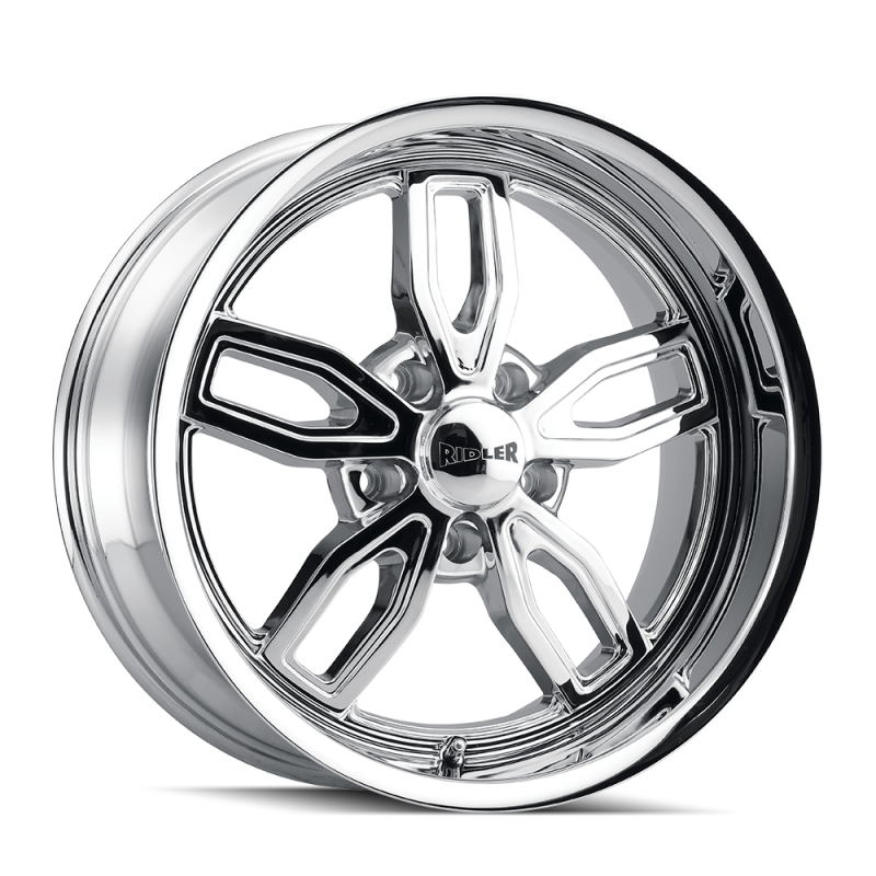 Ridler 608 20x8.5 / 5x127 BP / 0mm Offset / 78.3mm Hub Chrome Wheel
