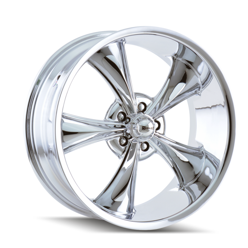 Ridler 695 17x8 / 5x120.65 BP / 0mm Offset / 83.82mm Hub Chrome Wheel