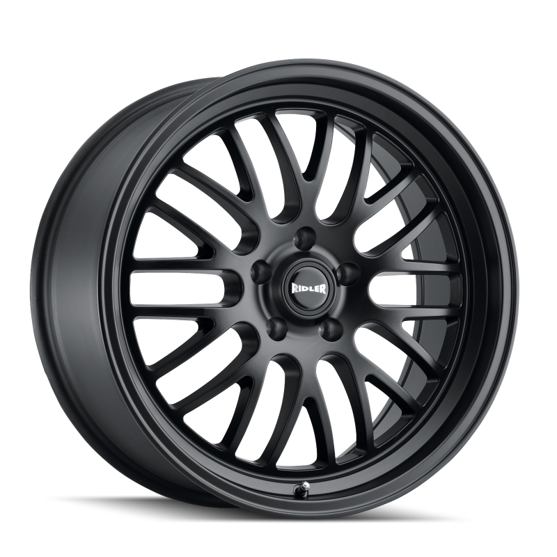 Ridler 607 18x8 / 5x120.65 BP / 0mm Offset / 83.82mm Hub Matte Black Wheel