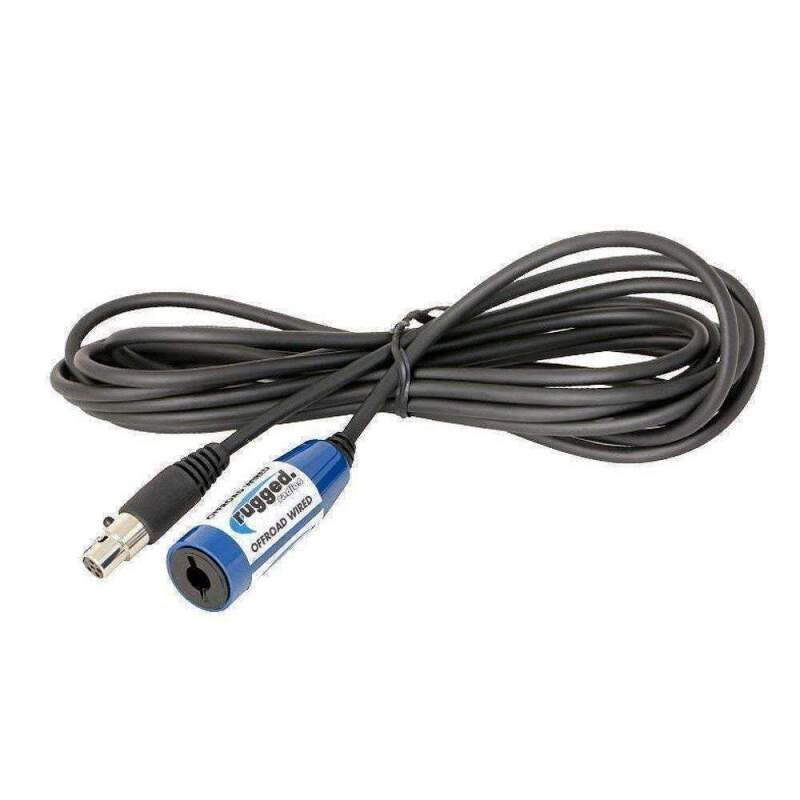 Rugged Radios OFFROAD Straight Cable to Intercom (Select Length) 12 Feet