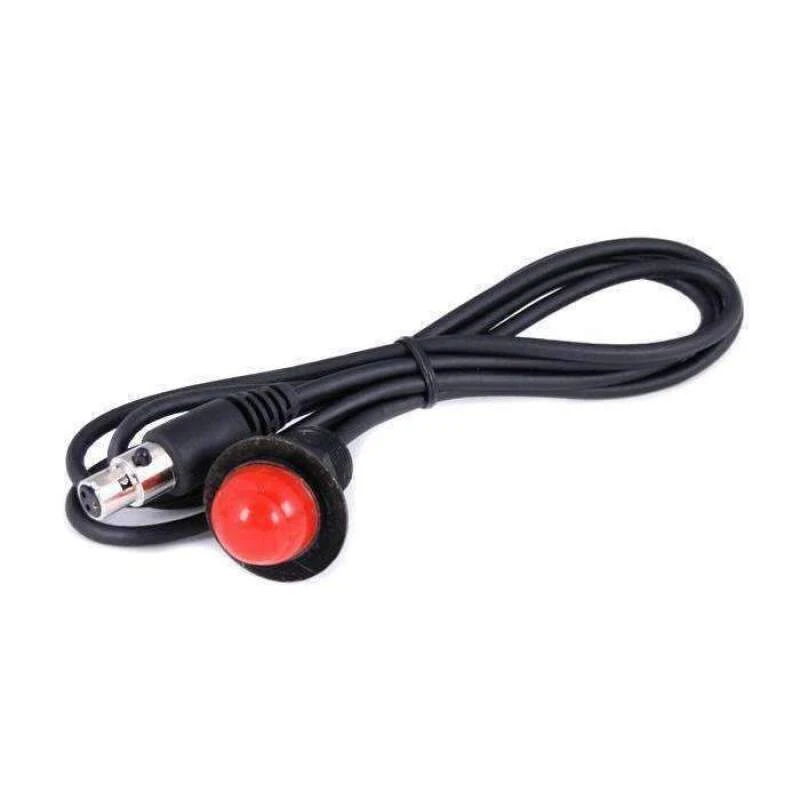 Rugged Radios Hole Mount Push to Talk Cable (PTT) with 48 Straight Cord for Intercoms