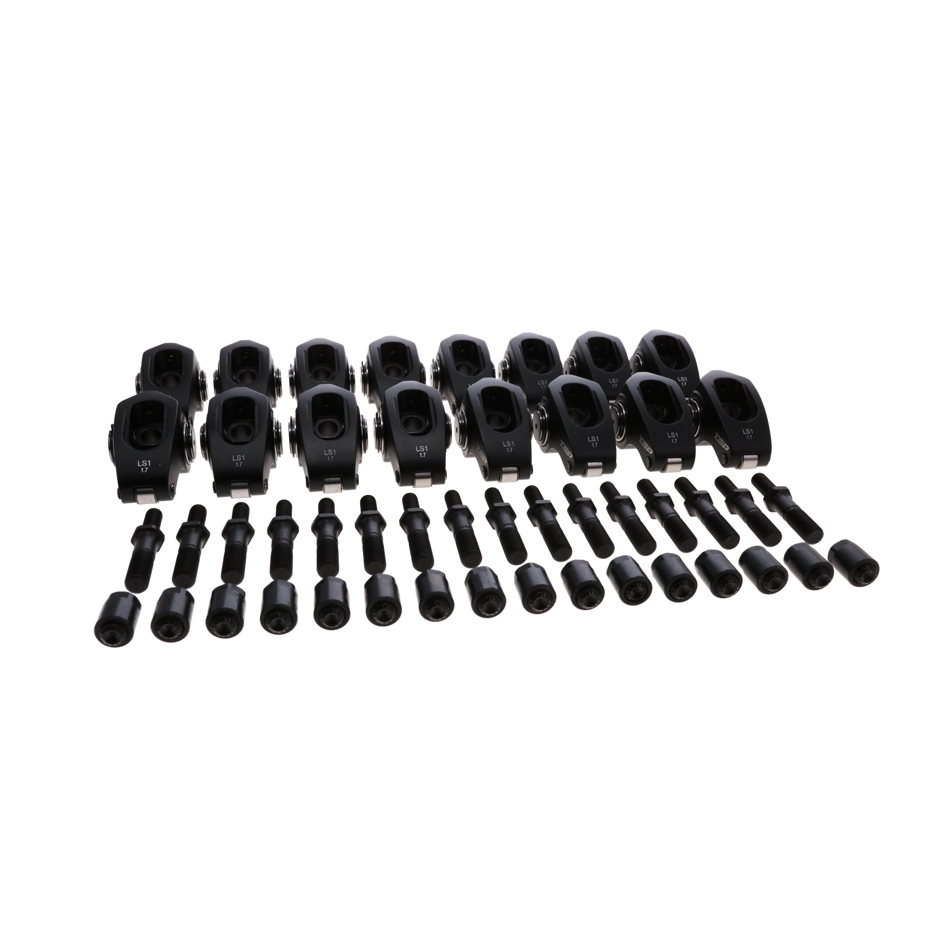 Chevy LS1/LS2/LS6 Pro Series 2024 Aluminum Roller Rocker Arms, 1.7 Ratio, Needle Bearing Tip