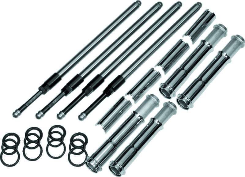 S&S Cycle 2017+ M8 Models Quickee Adjustable Pushrods w/ Cover Keepers