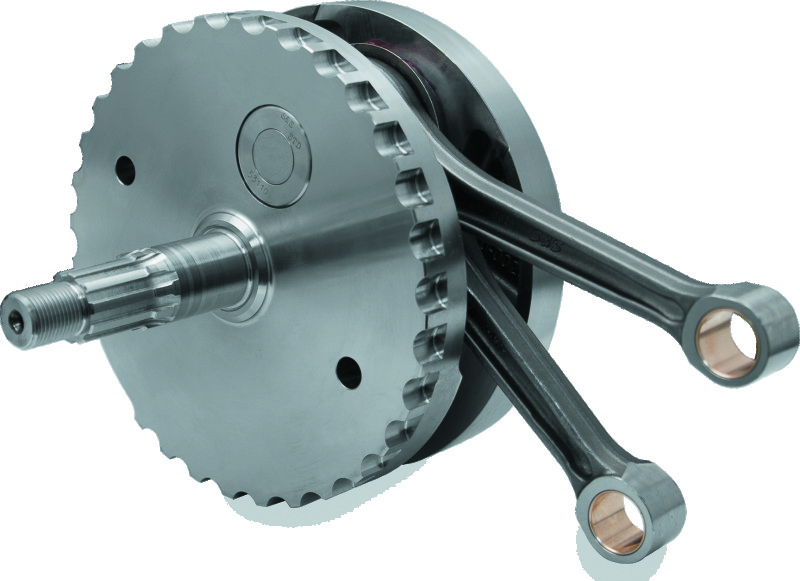 S&S Cycle 2007+ BT 4-5/8in Stroke Flywheel Assembly w/o Sprocket Shaft Bearing Race