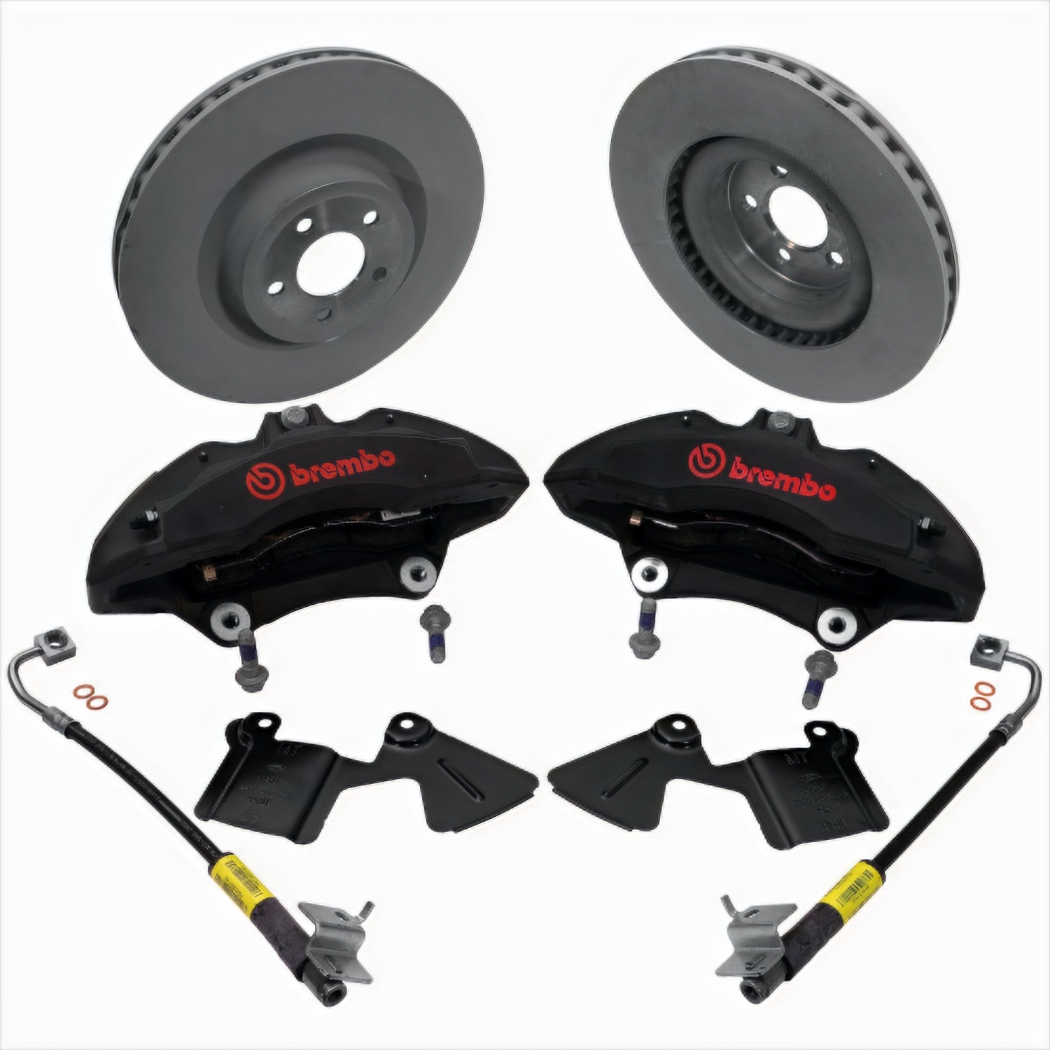 2015-2023 Mustang Performance Pack 6-Piston Front Brake Kit (M-2300-V)
