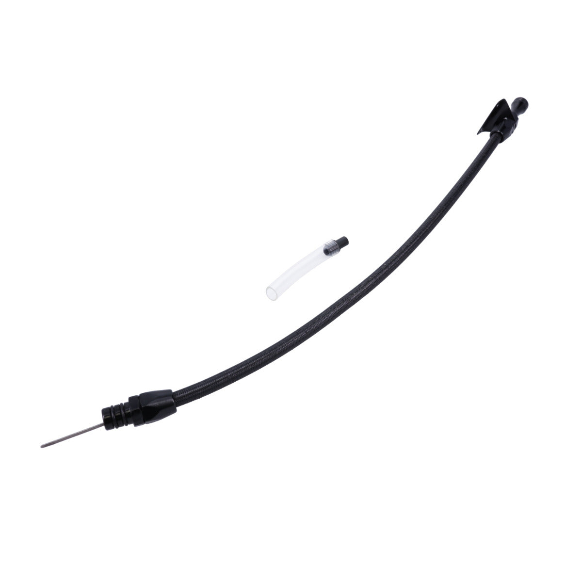GM Powerglide Flexible Braided Stainless Steel Transmission Dipstick - Black