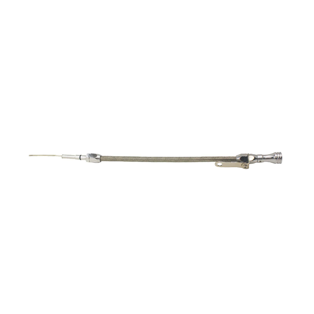 Chevy LS1 1997-2001 Braided Stainless Steel Engine Oil Dipstick - Chrome