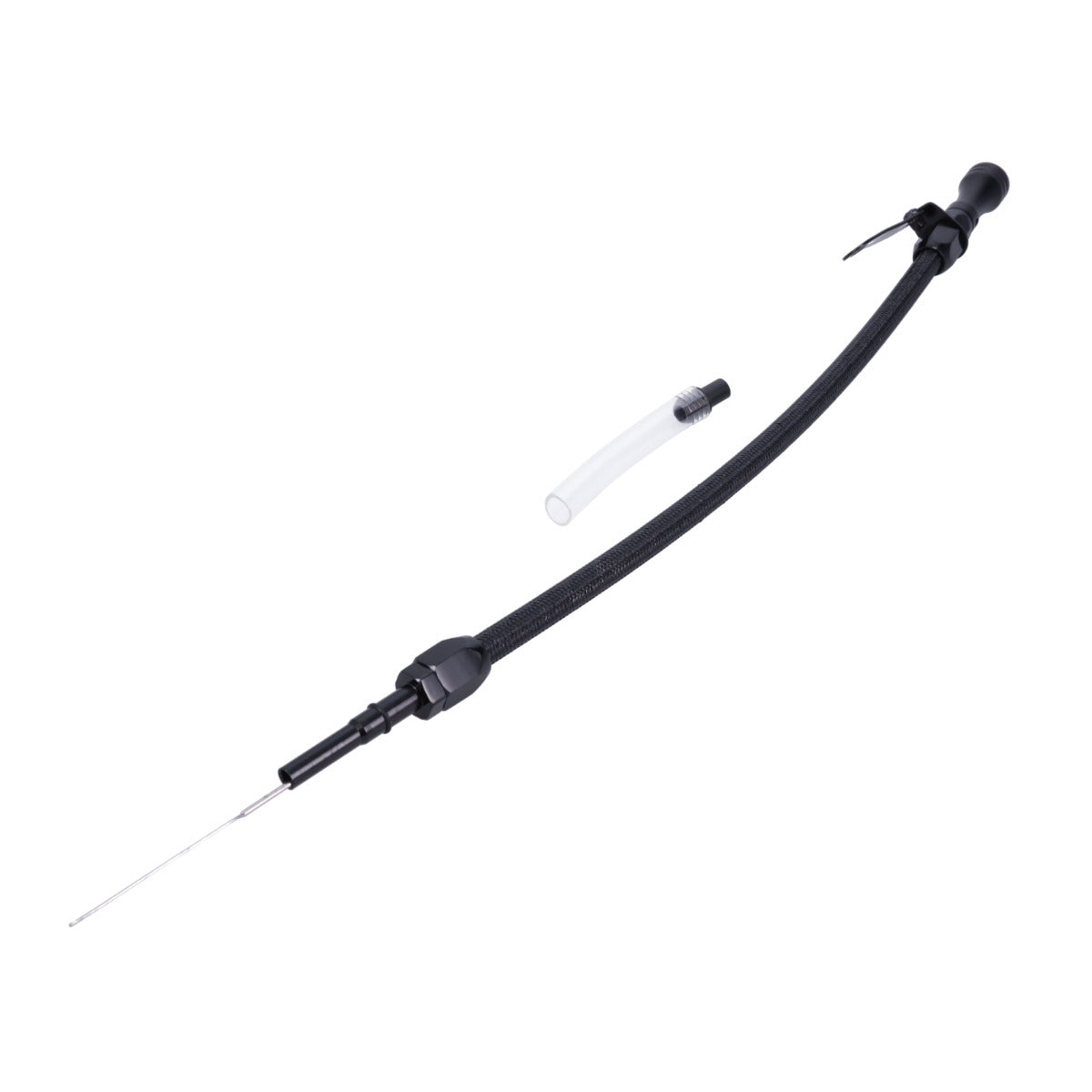 Chevy LS1 1997-2001 Braided Stainless Steel Engine Oil Dipstick - Black