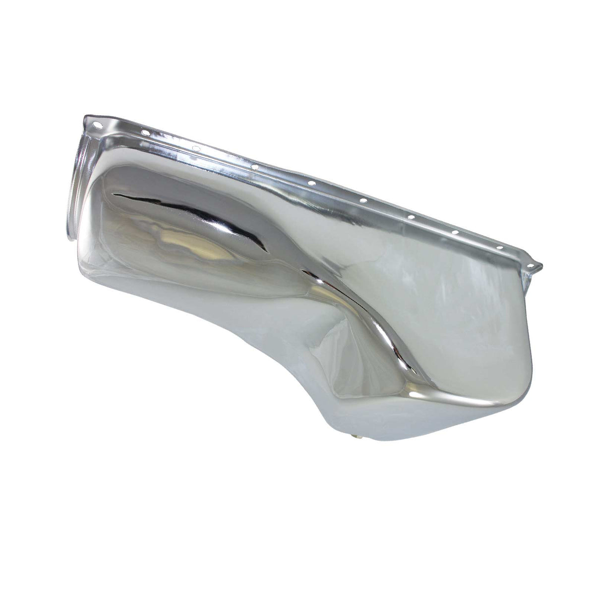 Ford 351C / 351M / 400 Front Sump Steel Oil Pan - Chrome
