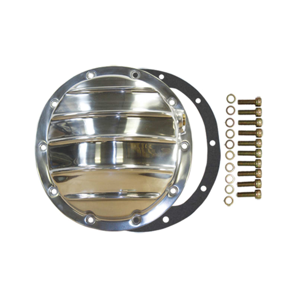 GM 8.5" 10-Bolt Aluminum Differential Cover Polished w/ Gasket & Hardware