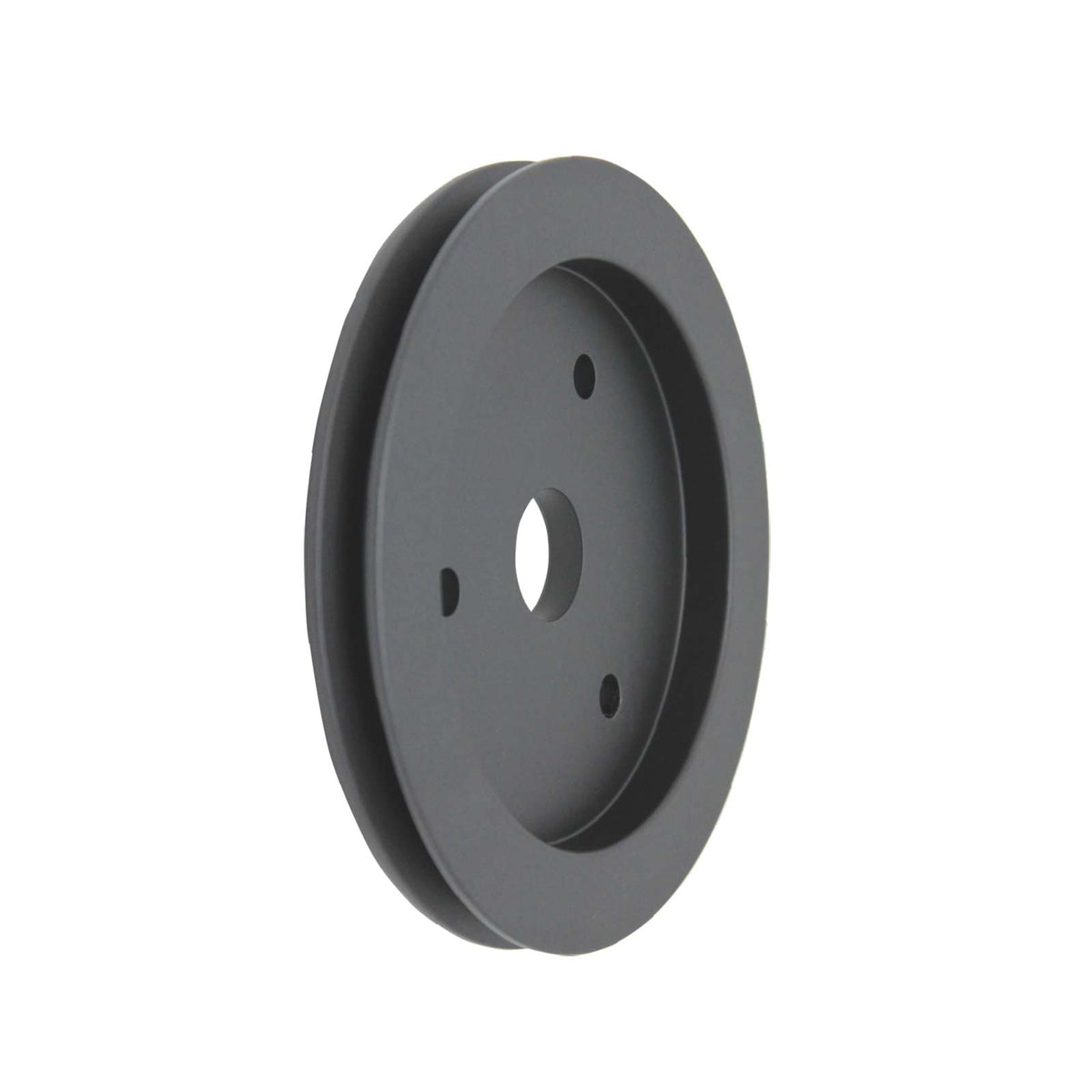 Chevy Big Block Short Water Pump Single-Groove Aluminum Crankshaft Pulley - Black