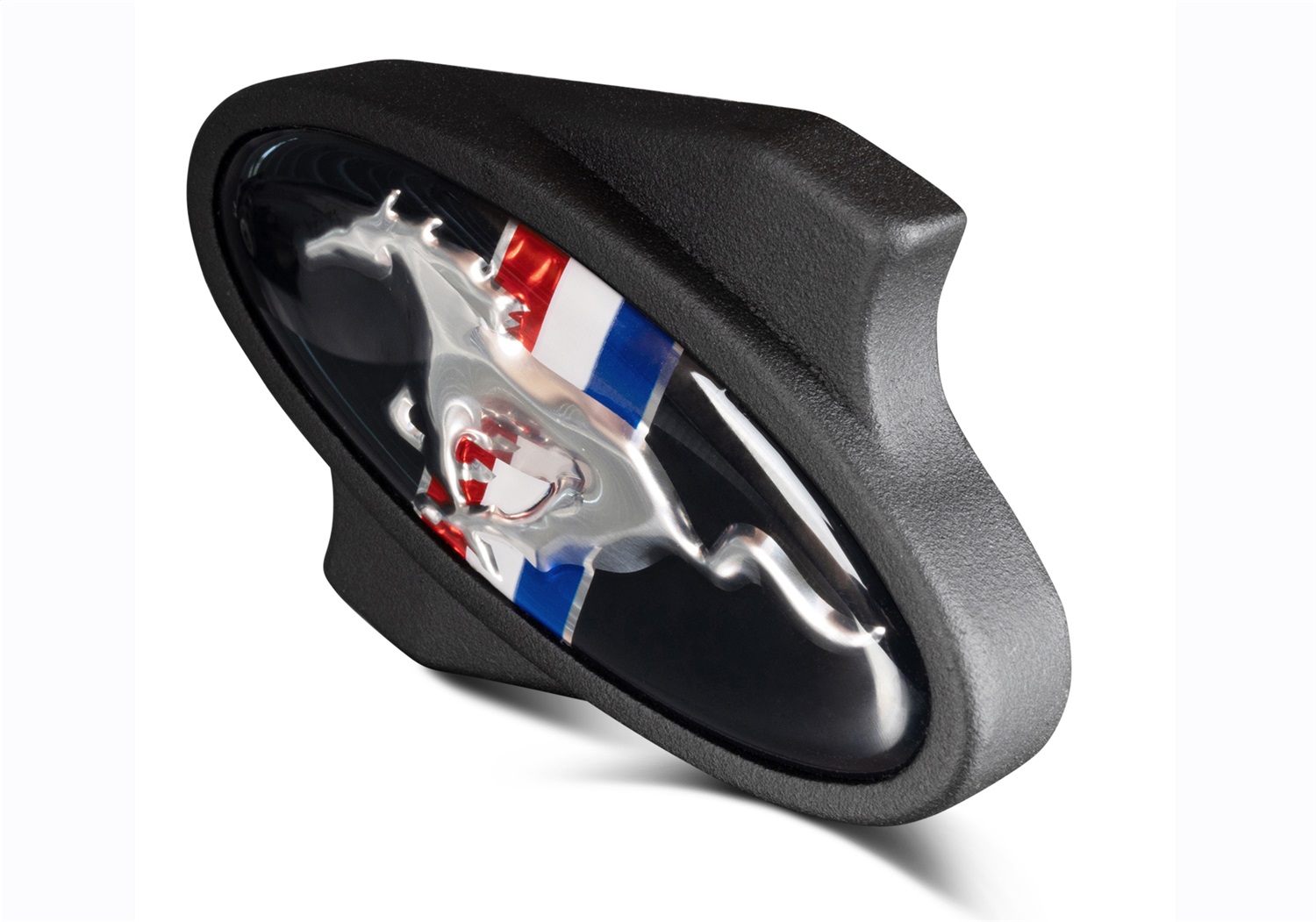 Black Finish Air Cleaner Nut: Mustang Logo (302-338)