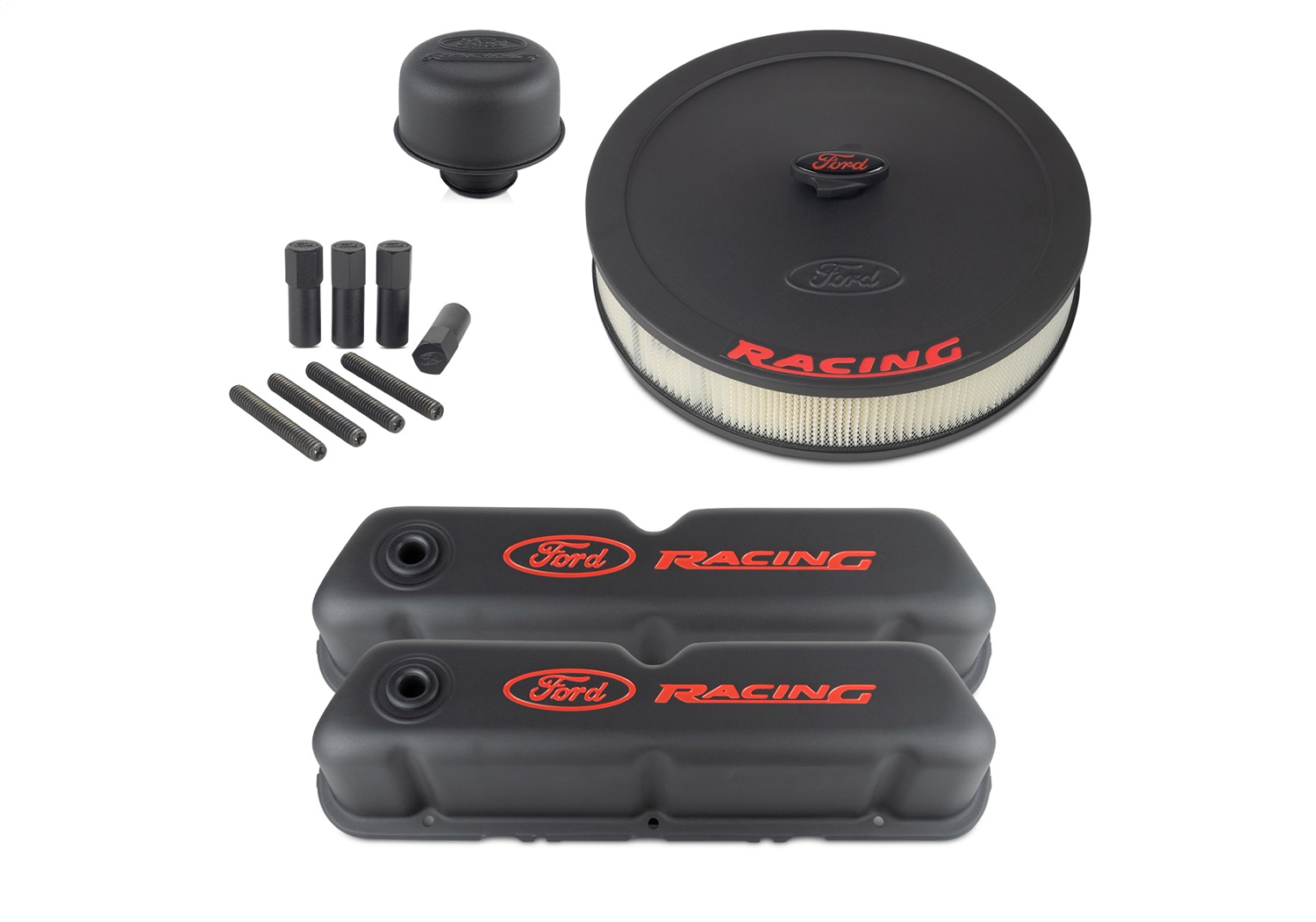Ford Racing Complete Dress Up Kit, Black Crinkle Finish (302-500)