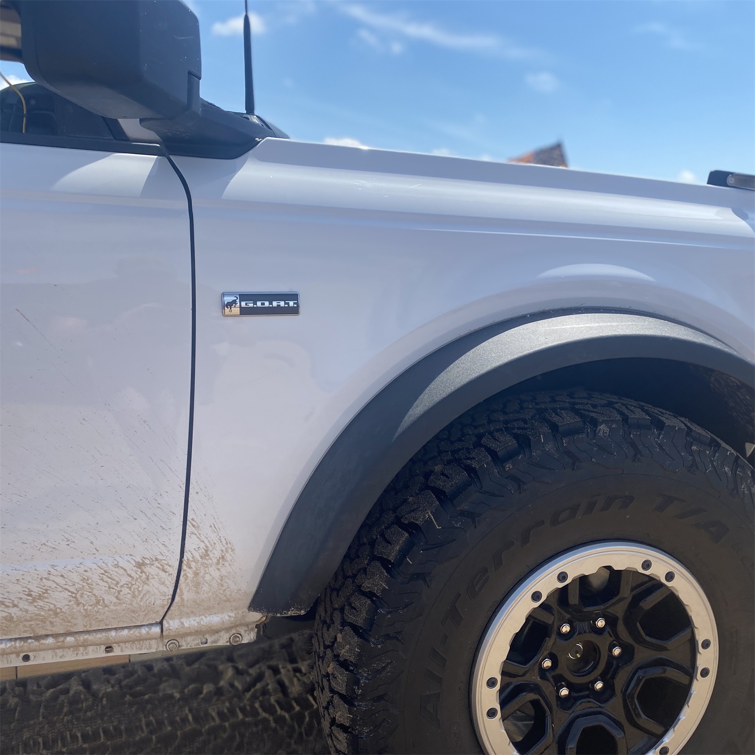 Bronco/Bronco Sport G.O.A.T. Badge-Black/Chrome (M-1447-GOAT)