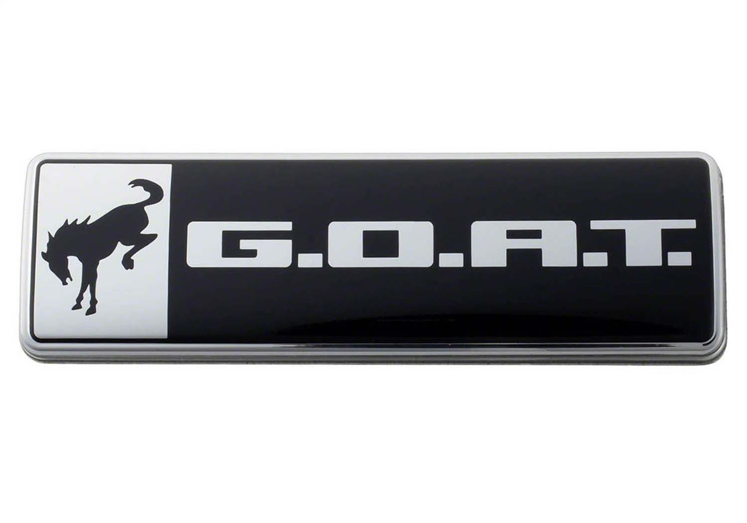 Bronco/Bronco Sport G.O.A.T. Badge-Black/Chrome (M-1447-GOAT)