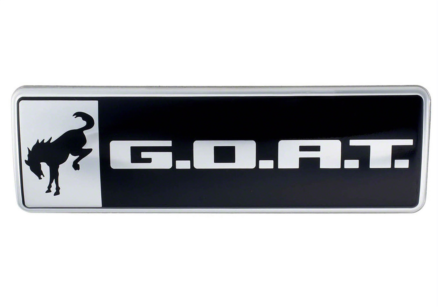 Bronco/Bronco Sport G.O.A.T. Badge-Black/Chrome (M-1447-GOAT)
