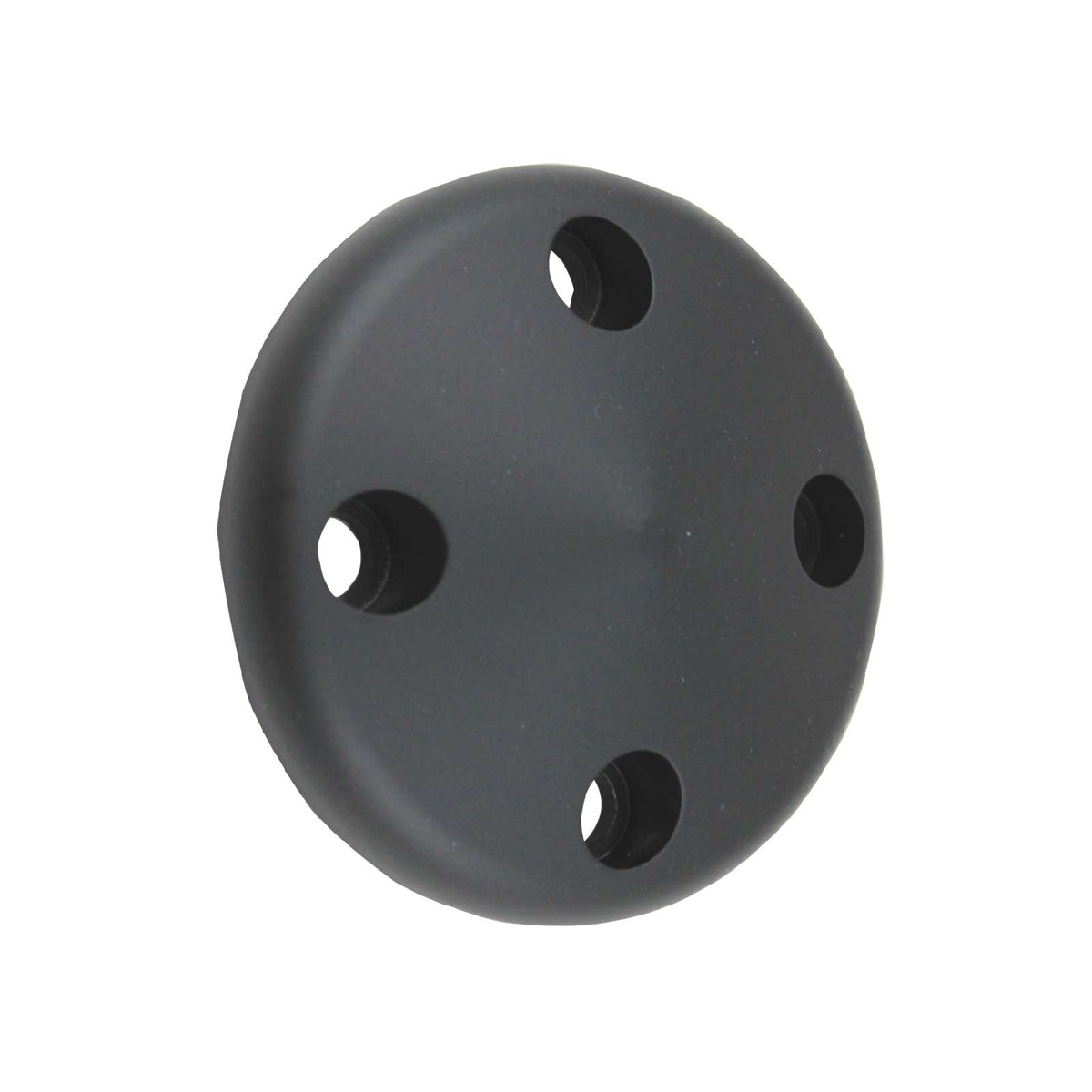 Chevy Small Block Long Water Pump Aluminum Nose Cone Pulley Cover - Black