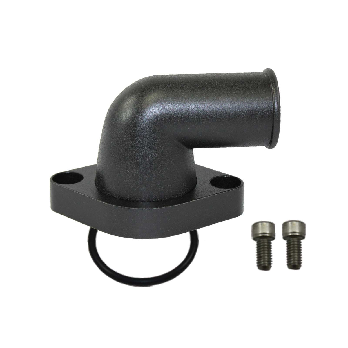 Chevy V8 Aluminum 90 Degree Water Neck - Black