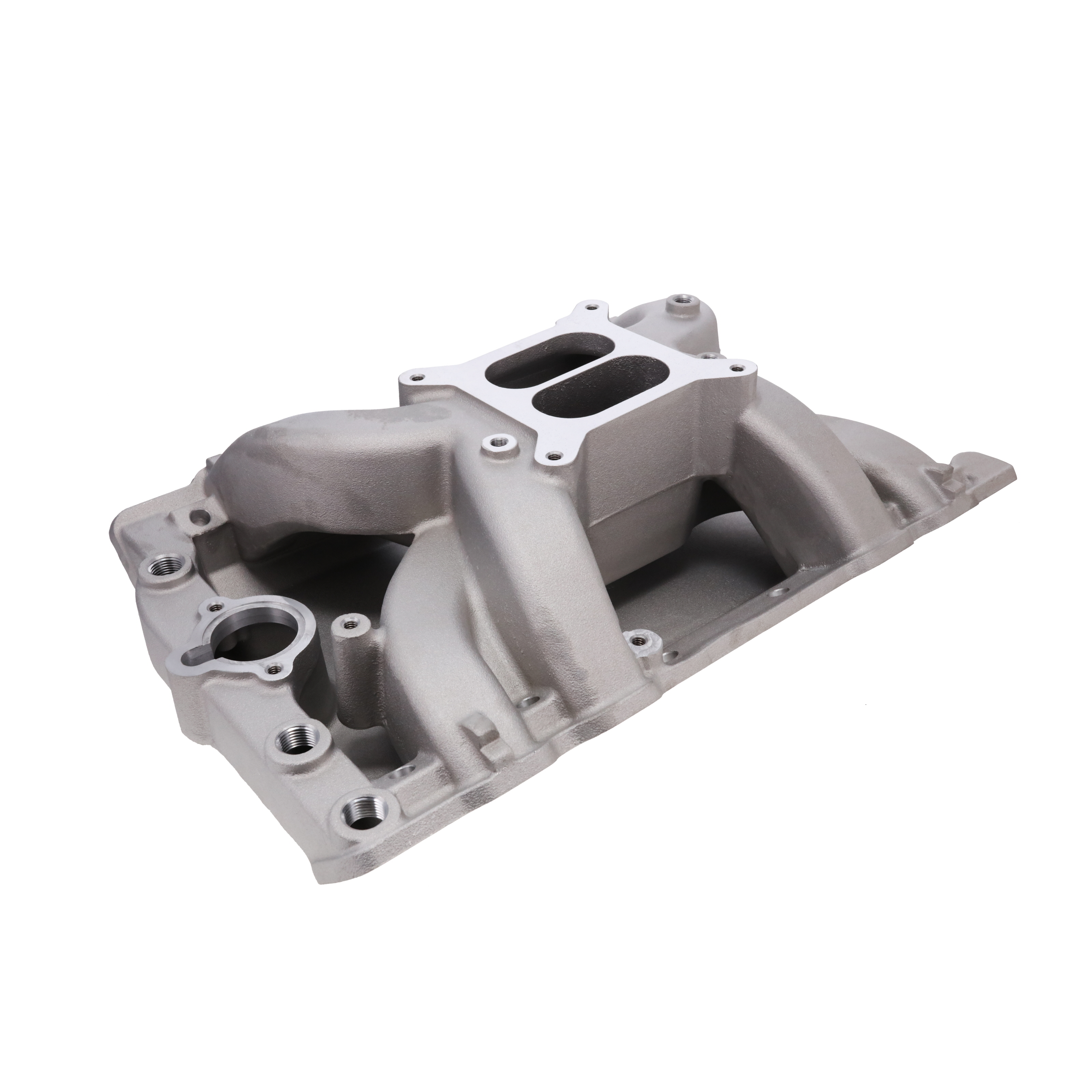 Oldsmobile Big Block V8 Dual Plane Air Gap Aluminum Intake Manifold - Satin