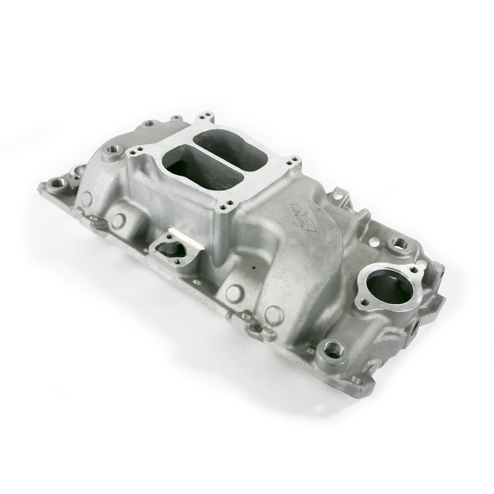 Chevy Big Block Carbureted Dual Plane Aluminum Intake Manifold - Satin