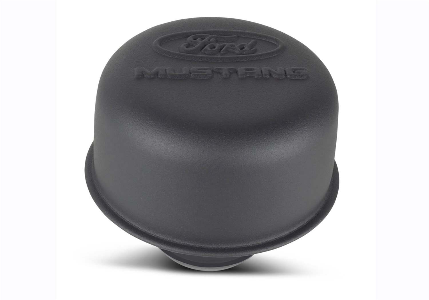 Ford Mustang Logo Air Breather Cap: Black Crinkle Finish (302-221)
