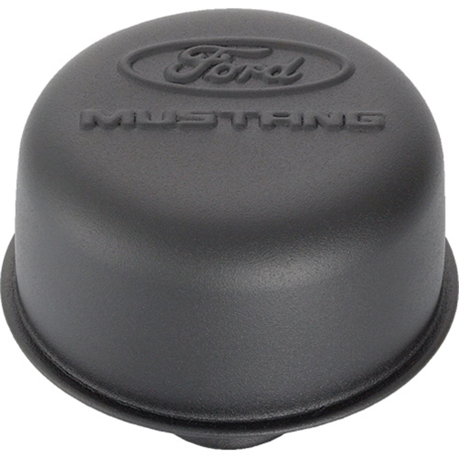 Ford Mustang Logo Air Breather Cap: Black Crinkle Finish (302-221)
