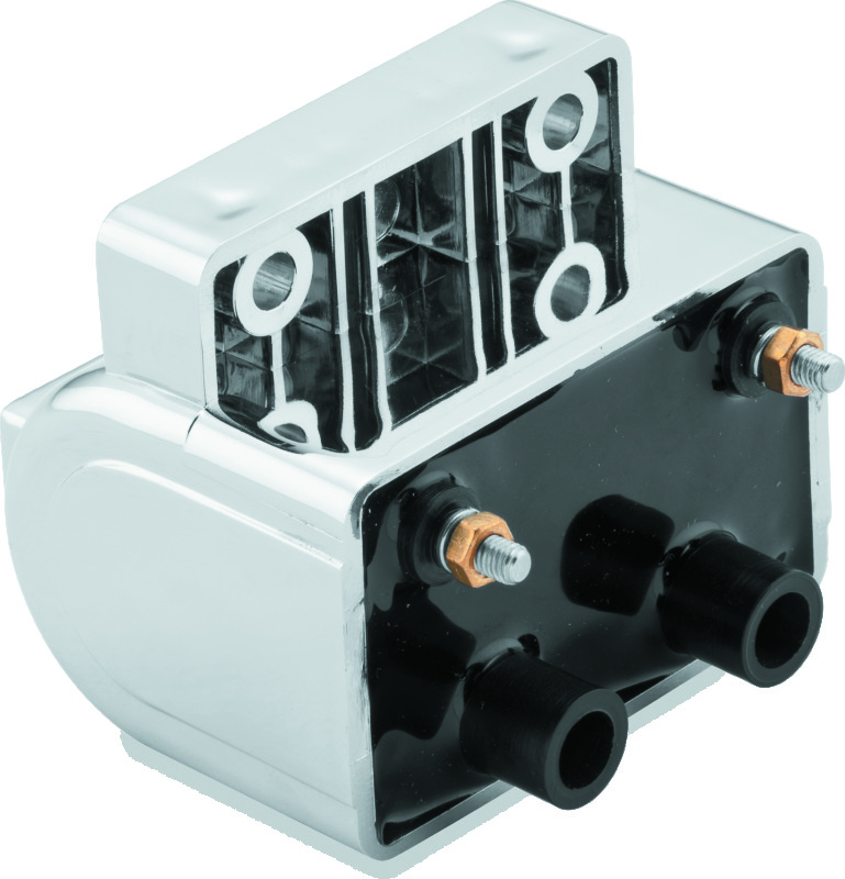 Twin Power 80-84 Big Twin and XL Ignition Coil Chrome Replaces H-D 31609-80 4 Ohm
