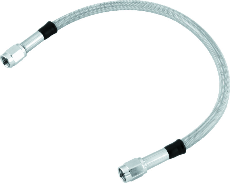 Twin Power 17 Inch Clear Coated Dot Stainless Steel Brake Hose AN-3