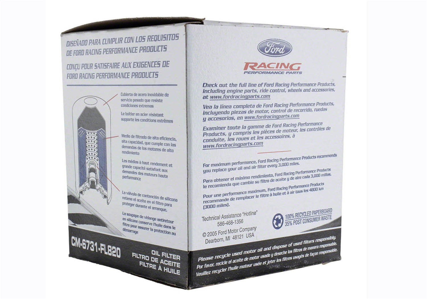 Ford Racing High Performance Oil Filter (CM-6731-FL820)