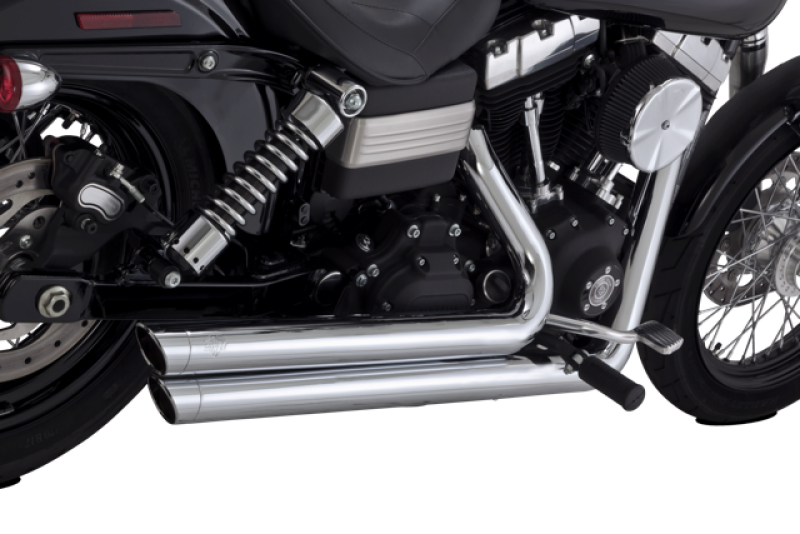Vance & Hines HD Dyna 06-09 Big Shots Staggered Chrome Full System Exhaust
