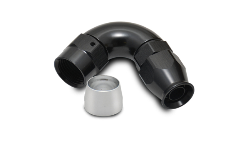 Vibrant -4AN 120 Degree Hose End Fitting for PTFE Lined Hose
