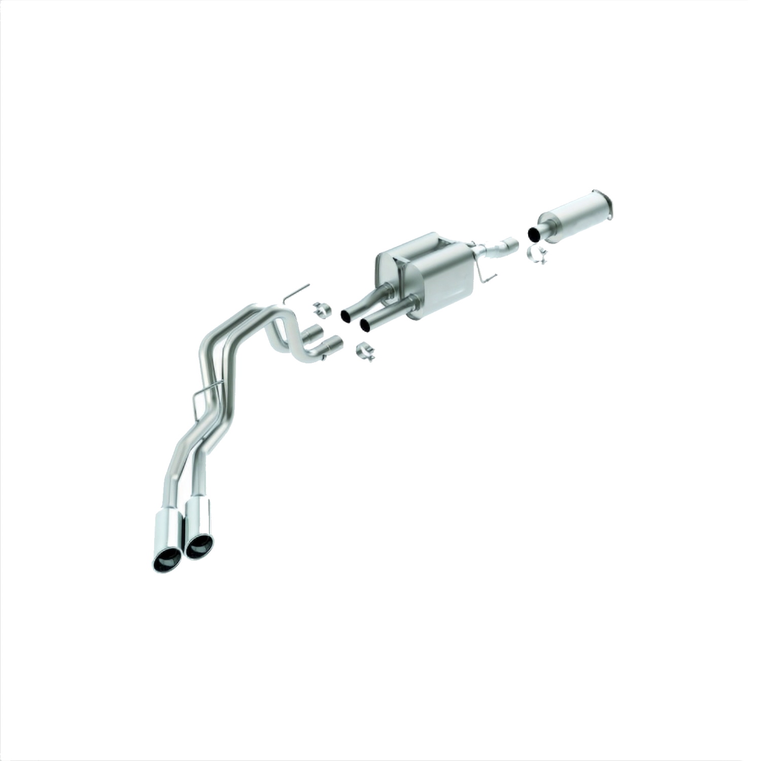 2011-2014 F-150 Raptor 6.2L Cat-Back Touring Exhaust System 145-Inch WB (M-5200-F15R145C)