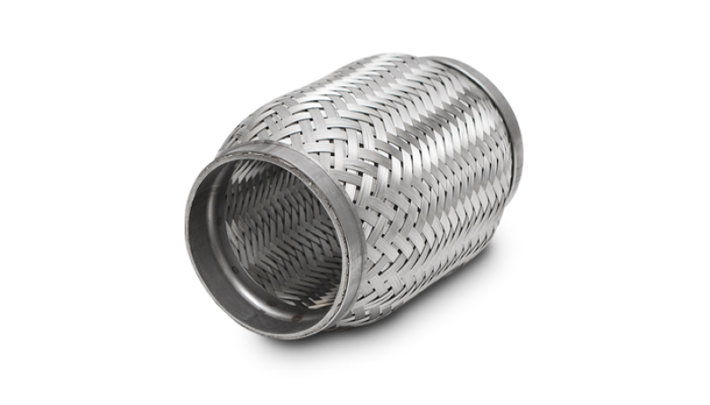 Vibrant SS Flex Coupling with Inner Braid Liner 2.5in inlet/outlet x 6in flex length