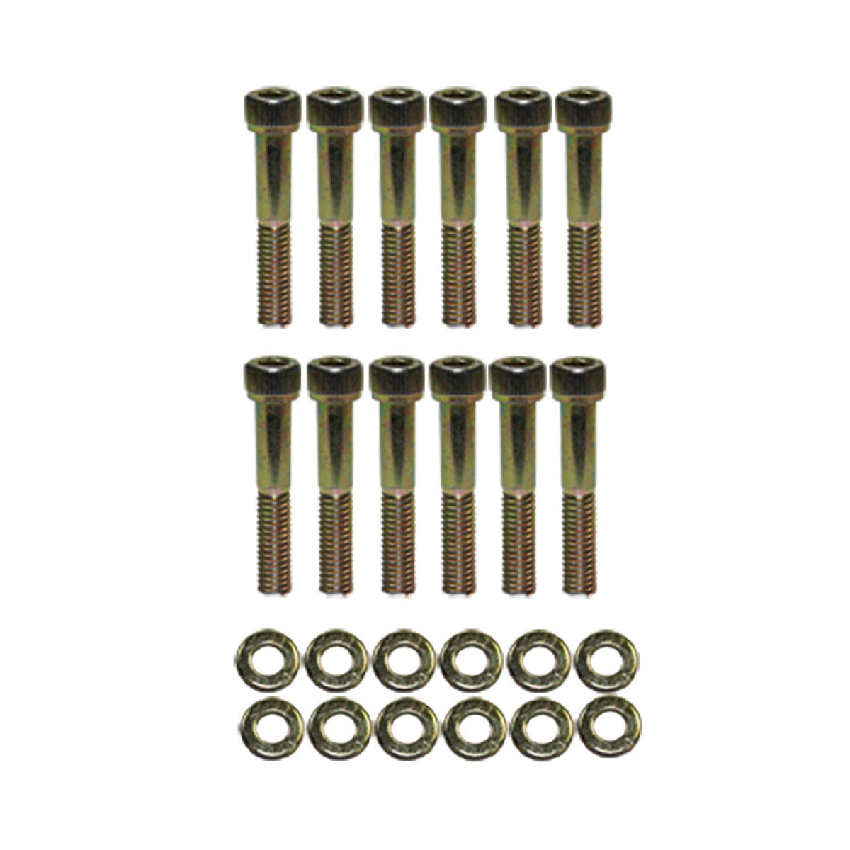Ford Small Block Gold Zinc Steel Allen Head Intake Manifold Bolt Kit