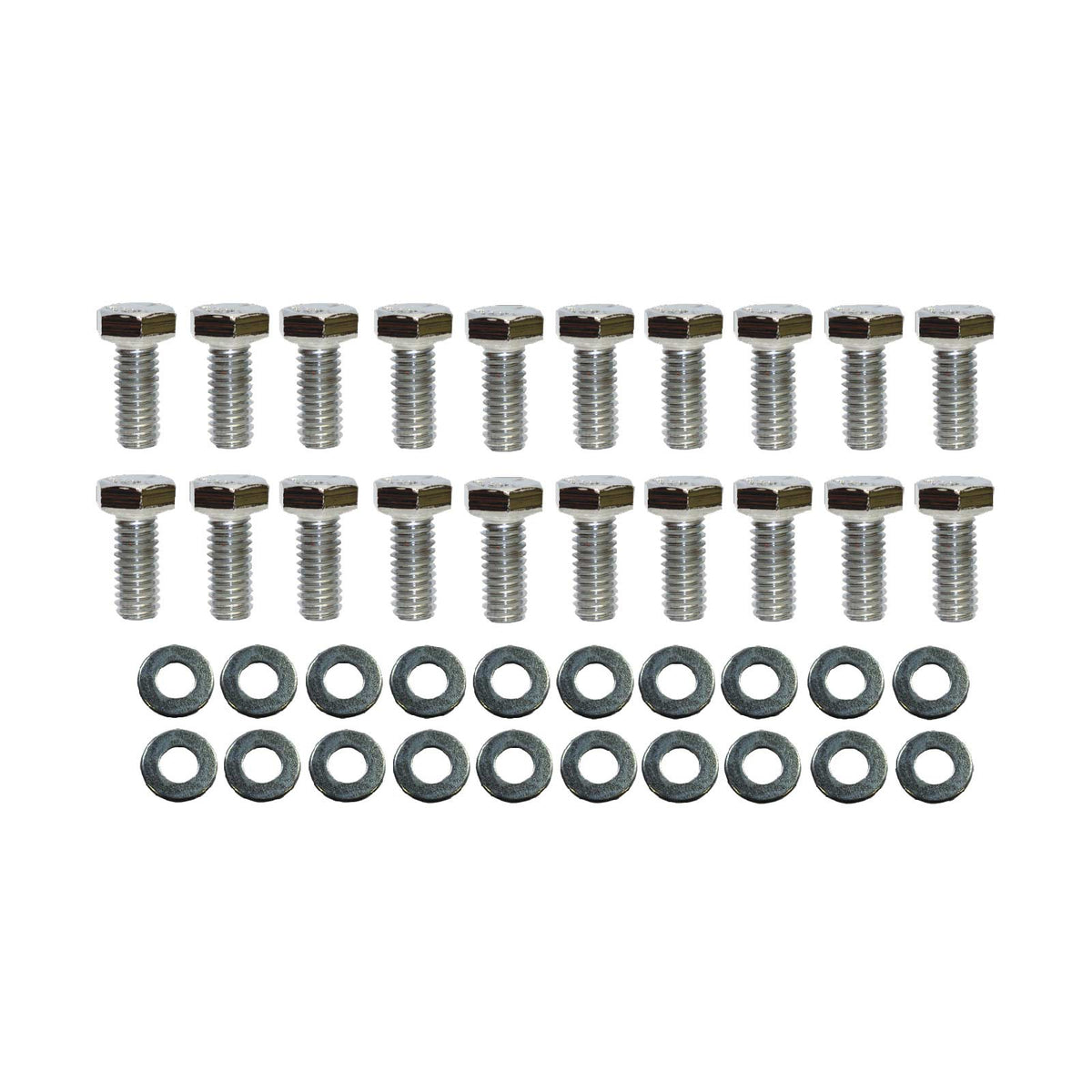 Ford Big Block FE / Buick V6 Chrome Steel Oil Pan Bolt Kit