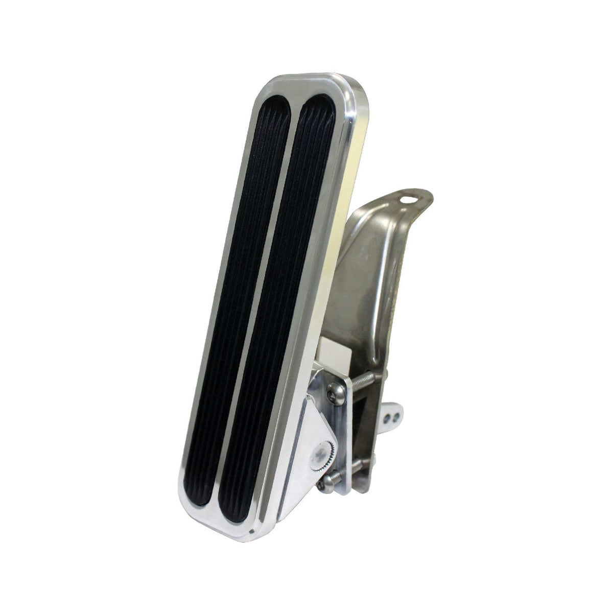 2" x 7" Floor Mounted Polished Aluminum Gas Pedal