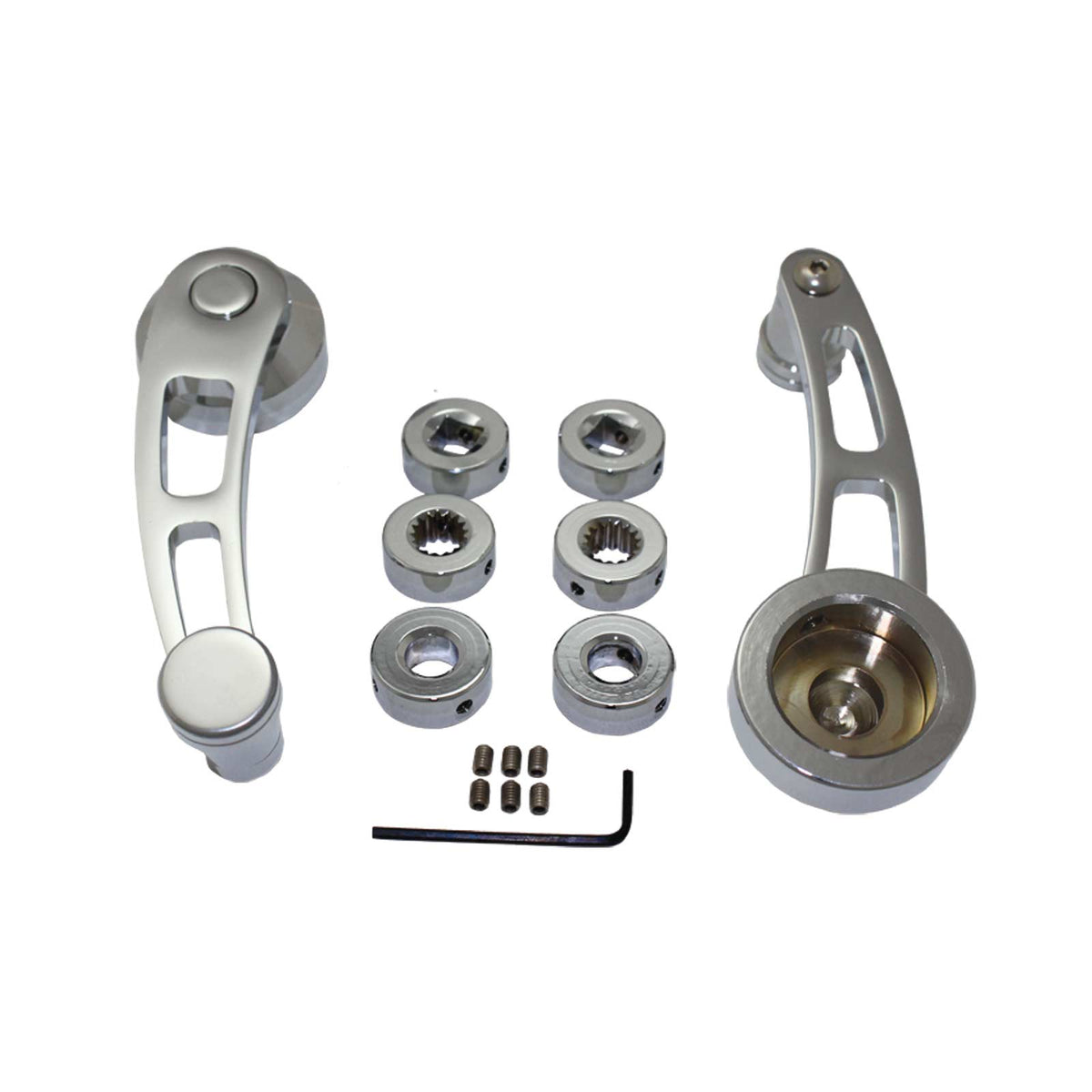 4 1/4" Chrome Aluminum Window Handles