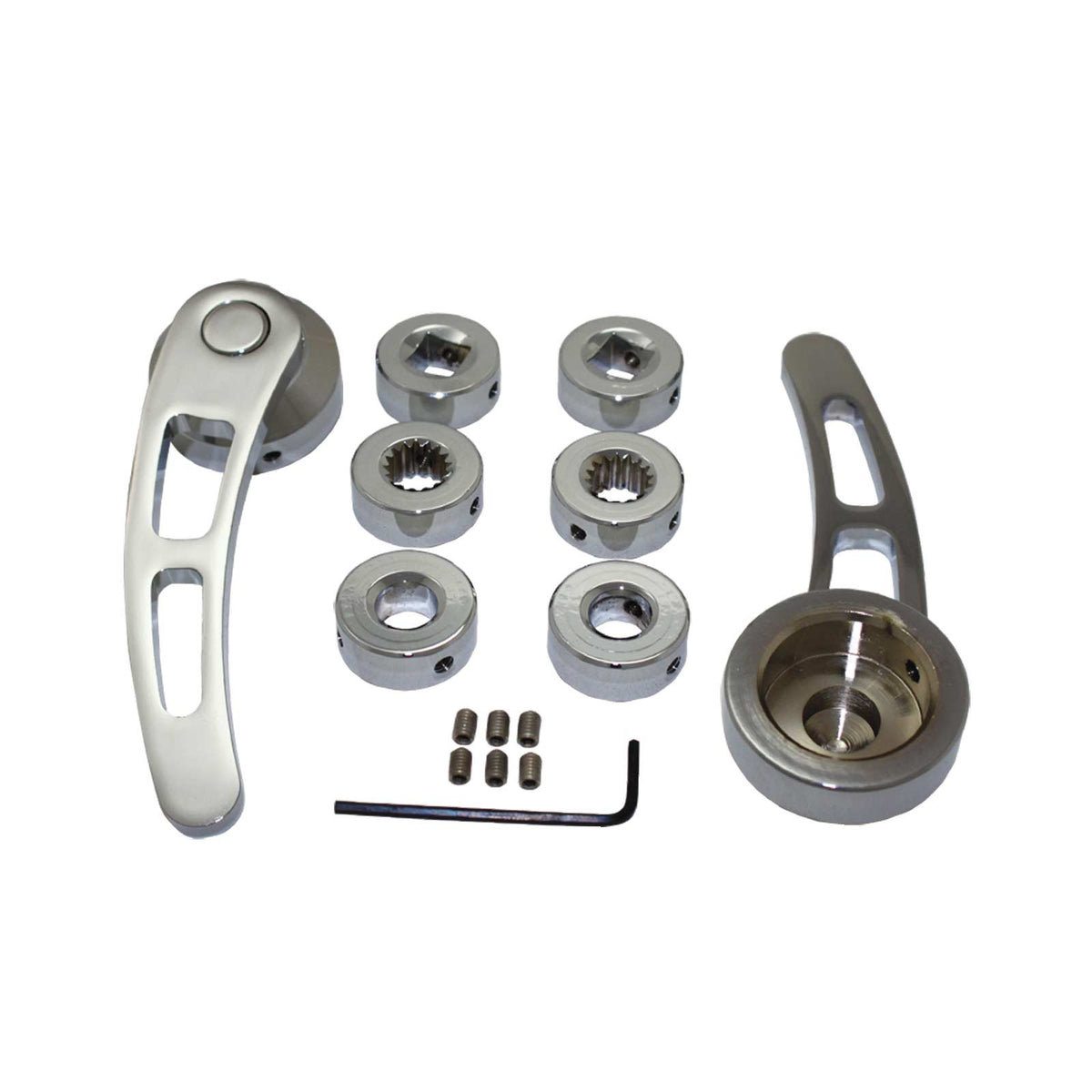 4 1/4" Chrome Aluminum Door Handles