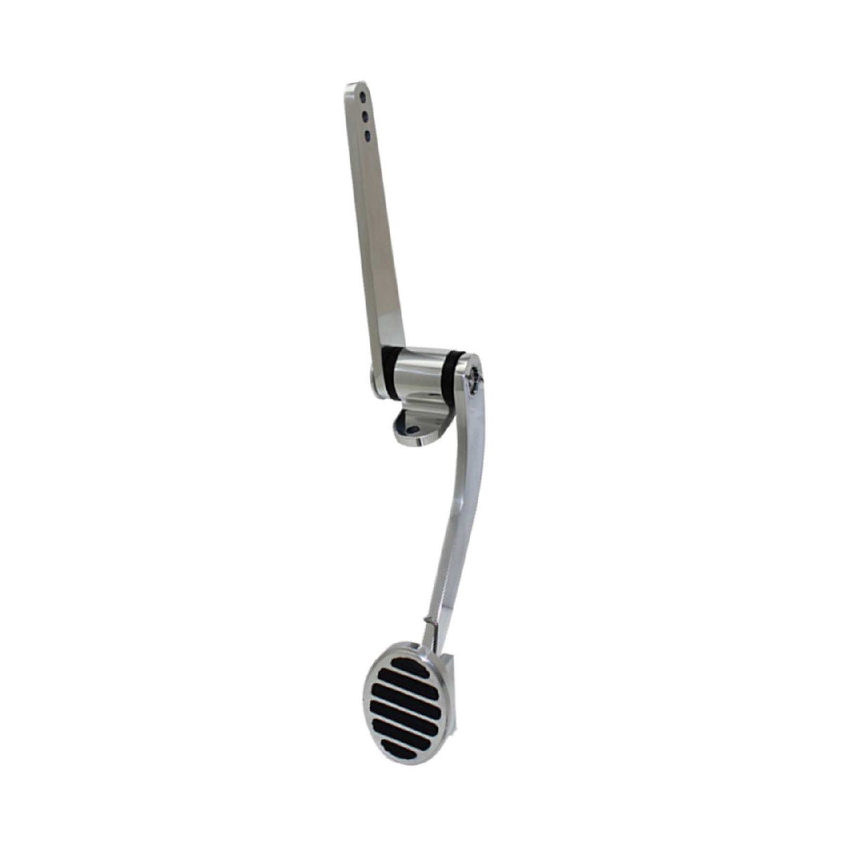 1 5/8" x 2 3/8" Firewall Mounted Polished Aluminum Gas Pedal