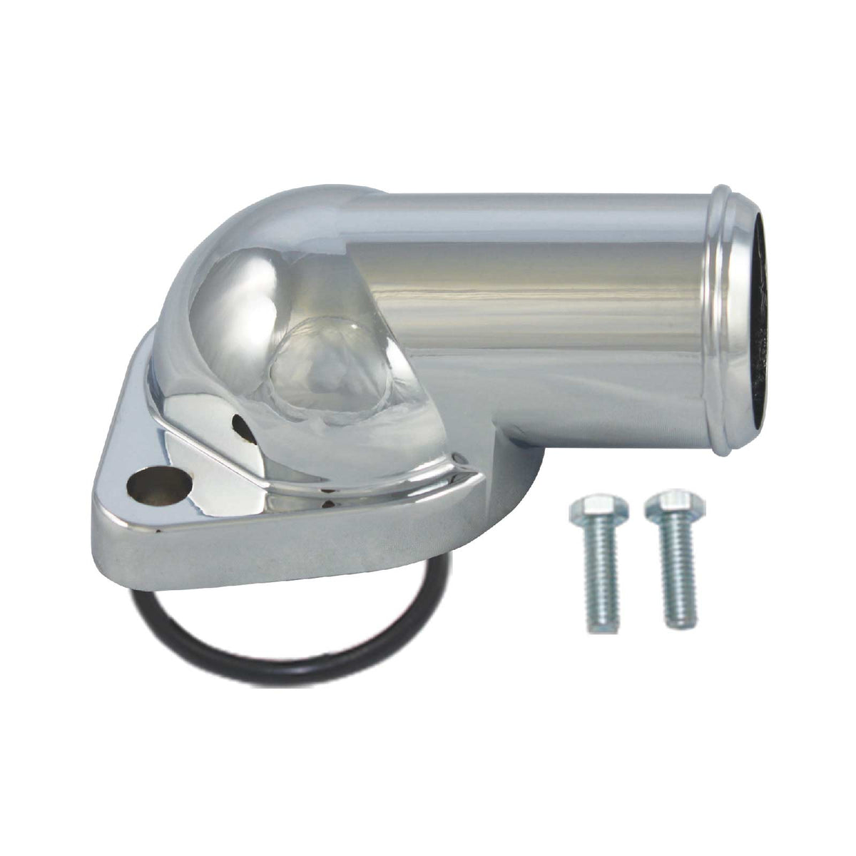Pontiac V8 Chrome Zinc Straight Up O-Ring Style Water Neck