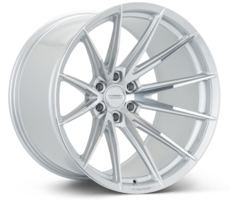 Vossen HFX-2 19x10 - 5x120.65 - ET28 - Deep Face - 70.3 - Silver Polished Wheel