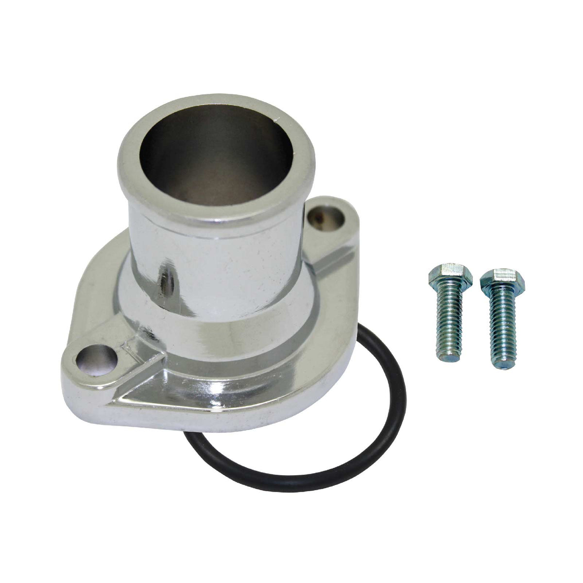 Ford 351C / 351M / 400 V8 Chrome Zinc Straight-Up O-Ring Style Water Neck