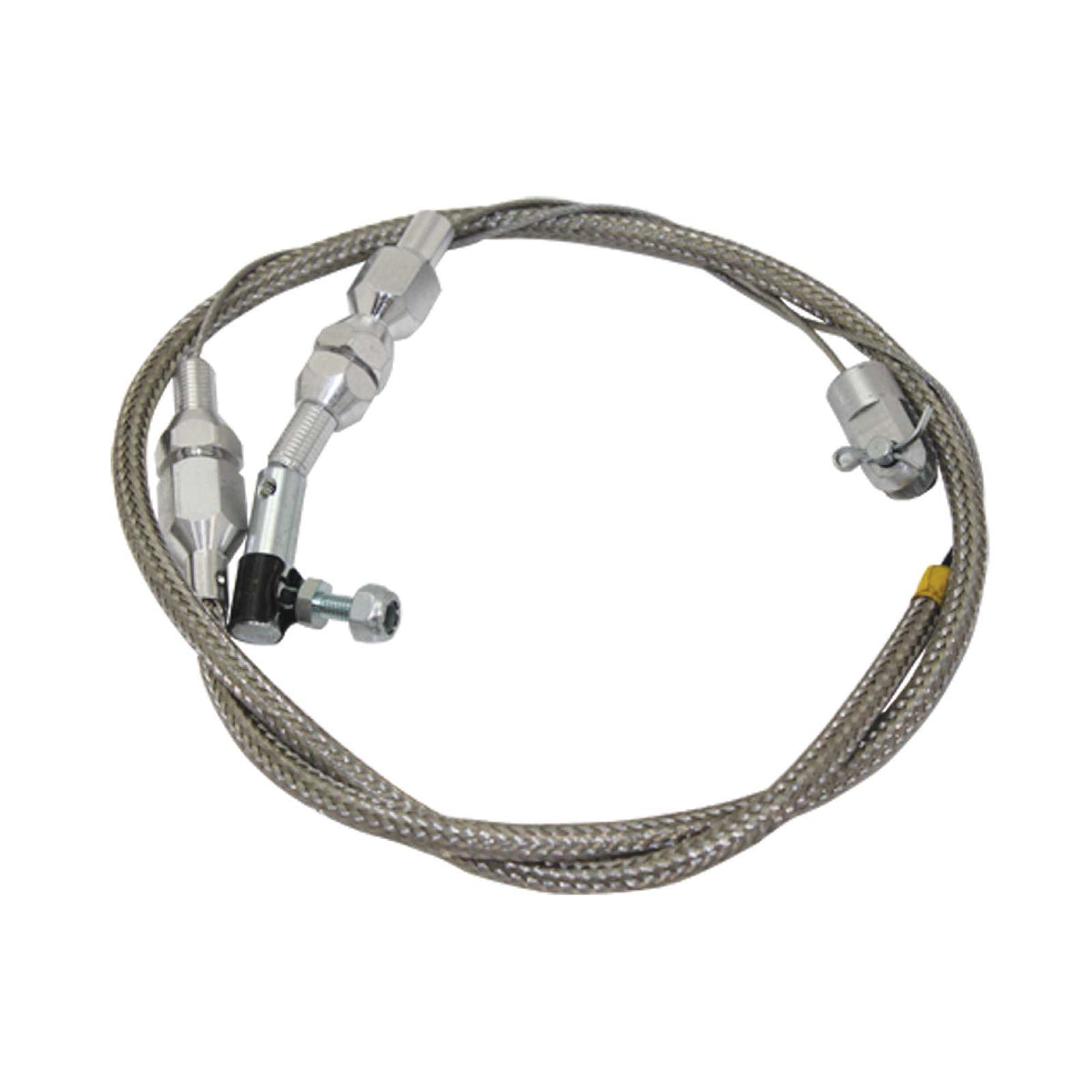 Universal 24" Braided Stainless Steel Throttle Cable - 24"