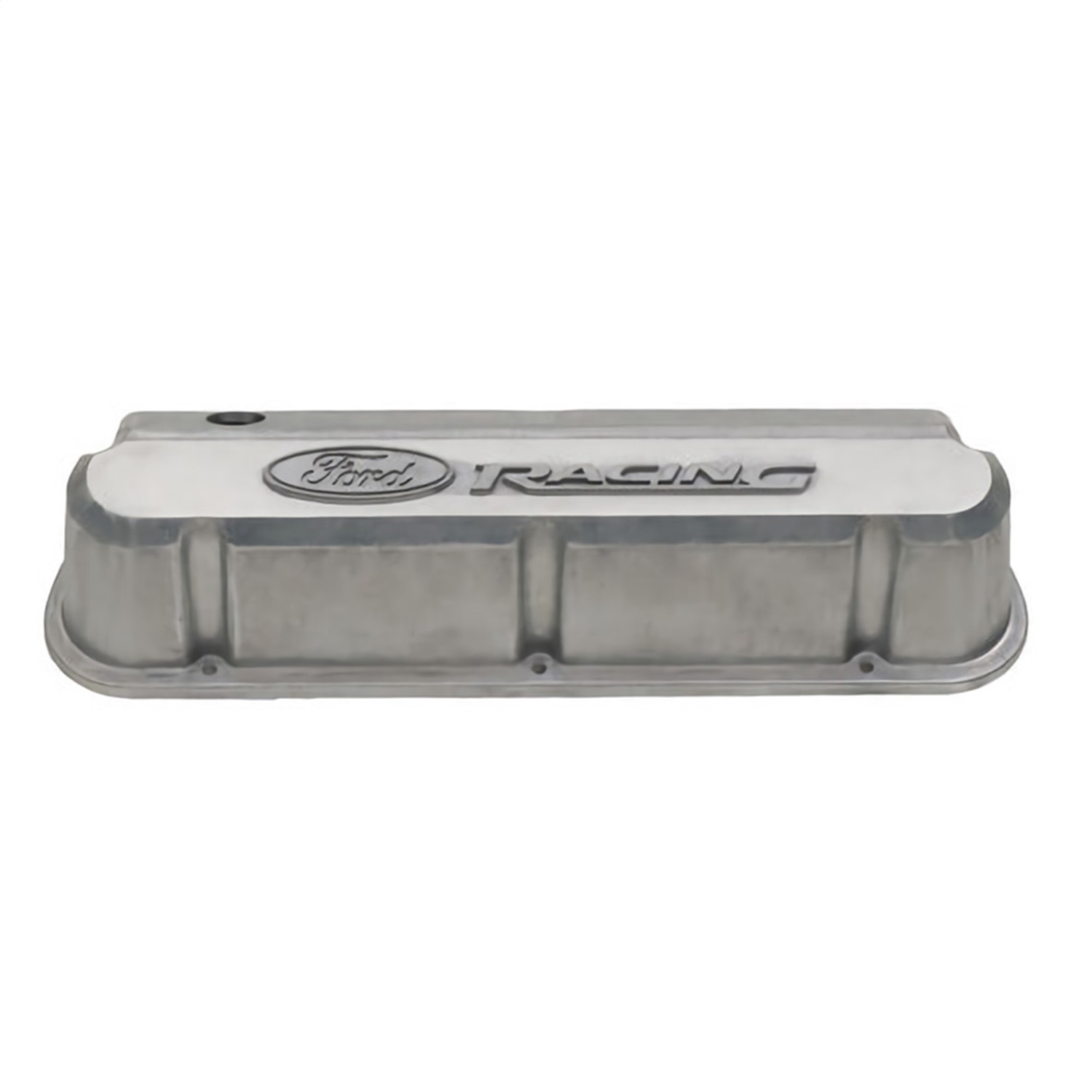 Slant Edge Valve Covers, Bare With Ford Racing Logo-Ready For Finishing (302-146)