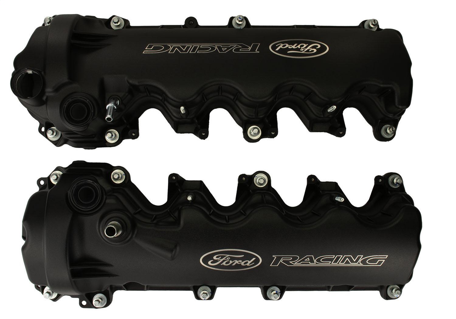 Black Ford Racing Coated 3-Valve Cam Covers (M-6582-FR3VBLK)