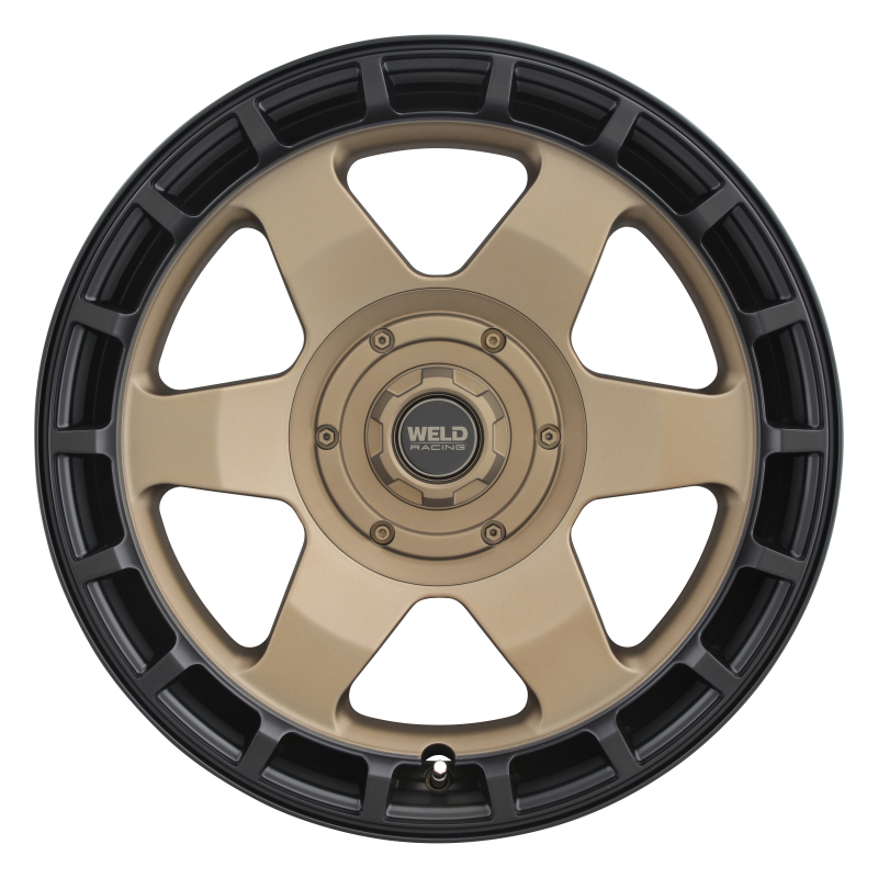 Weld Off-Road Ridge 20x9 - 6x135 / 6x139.7 BP - ET0 - 106.1mm CB - Satin Bronze Wheel (Black Ring)