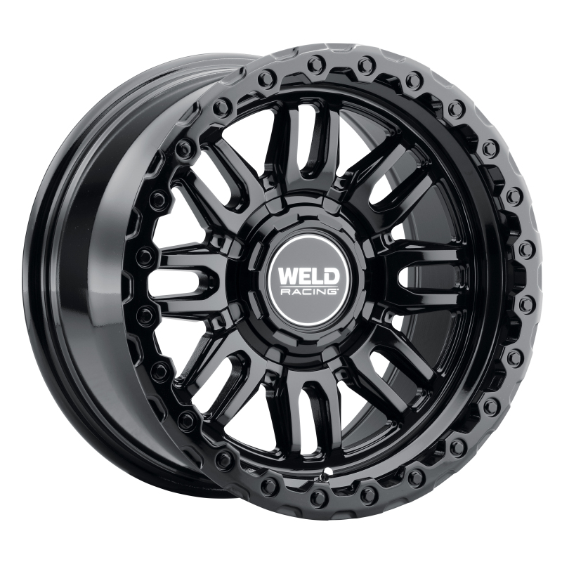 Weld Off-Road Swift 17x9in - 8x170 BP - ET-12 - 125.1mm CB - Gloss Black Wheel & Ring